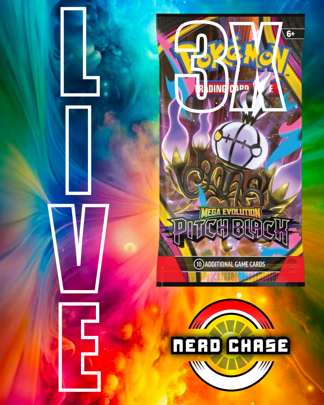 Pitch Black 3 Pack Lot - Live Event