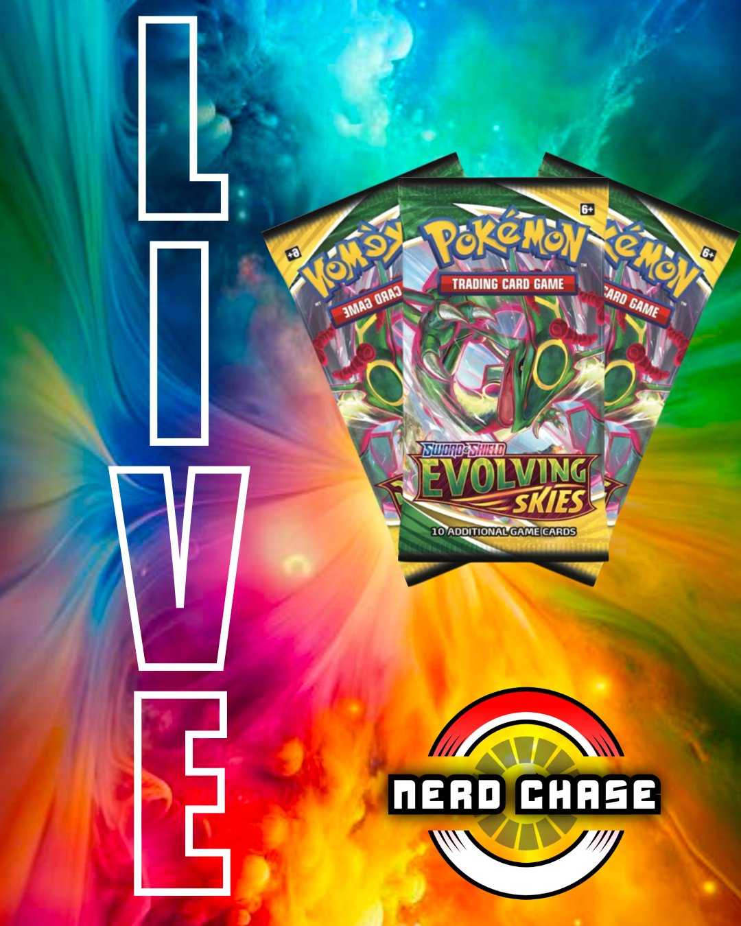 Evolving Skies 3 Pack Lot - Live Event
