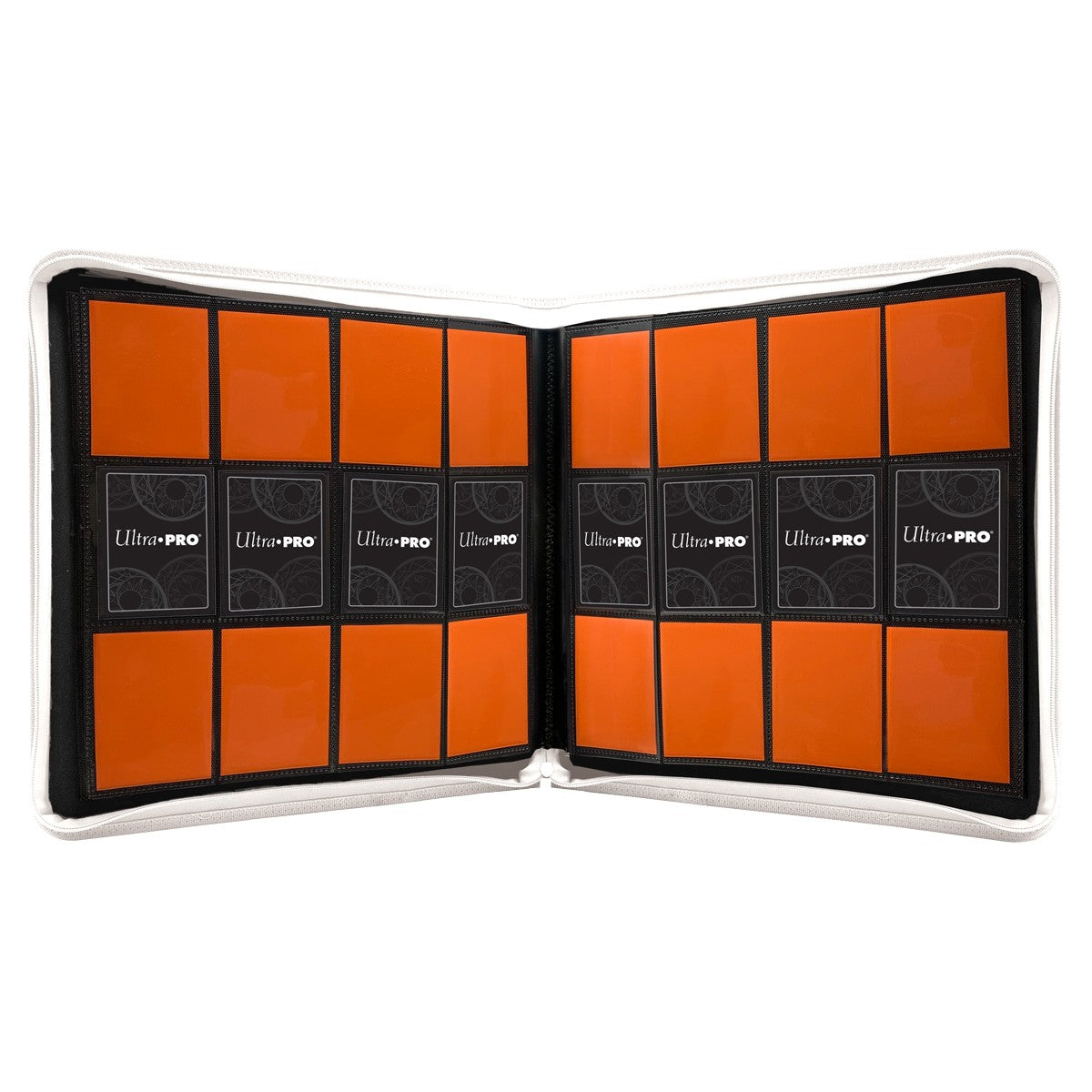 Vivid 12-Pocket Zippered PRO-BINDER - White