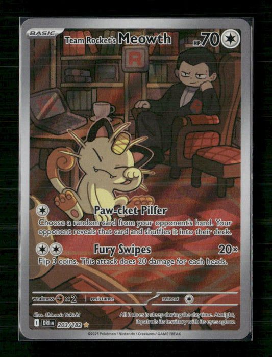 Team Rocket's Meowth - 203/182