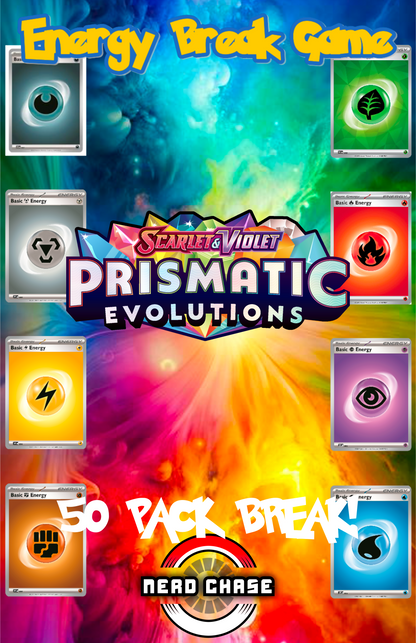 Prismatic Evolutions Energy Break Game