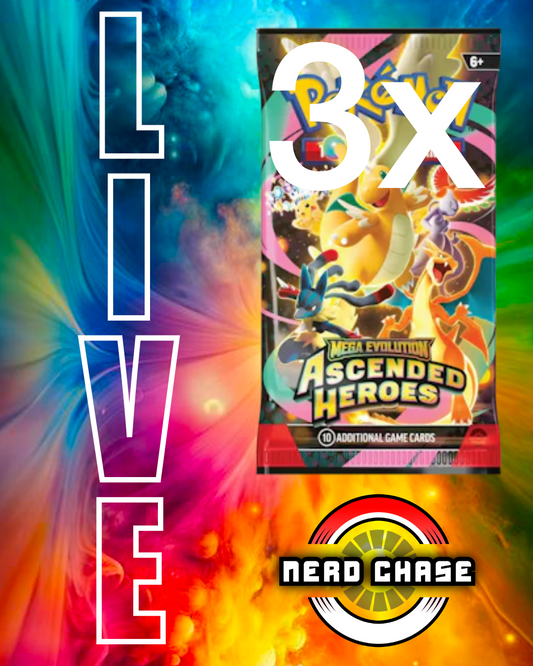 Ascended Heroes 3 Pack Lot - Live Event